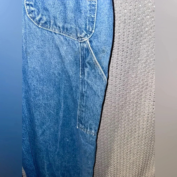 Vintage Pointer Brand Denim Carpenter Bib Overalls Size Men’s Waist 40 Length M - Picture 10 of 15
